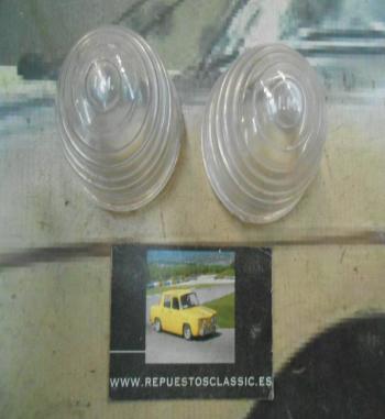 PI264 PI4 JUEGO TULIPAS PILOTO REDONDO LUZ DE POSICION CAMION AUTOBUS CARAVANA REMOLQUE TRACTOR COLOR BLANCO ROSCA EXTERIOR MEDI