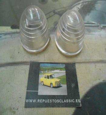 PI264 PI4 JUEGO TULIPAS PILOTO REDONDO LUZ DE POSICION CAMION AUTOBUS CARAVANA REMOLQUE TRACTOR COLOR BLANCO ROSCA EXTERIOR MEDI