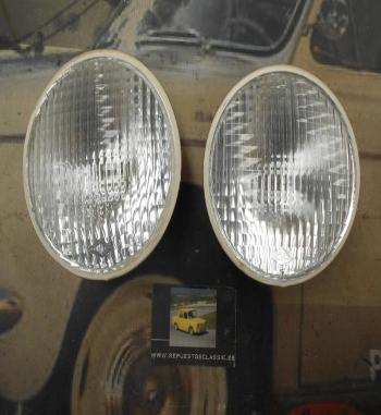 PI331 PI4 JUEGO FAROS REDONDOS RINDER 9635 OPTICA 457 H3 MEDIDA 140mm