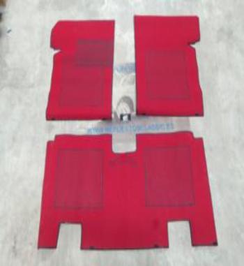 ALF09 ALFOMBRAS 3 PIEZAS COLOR ROJO NEGRO TALBOT HORIZON