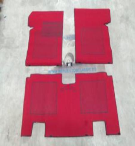 ALF09 ALFOMBRAS 3 PIEZAS COLOR ROJO NEGRO TALBOT HORIZON
