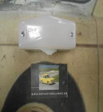 PI335 PI4 PLAFON LUZ INTERIOR UNIVERSAL CAMION AUTOBUS CARAVANA MARCA SIM 301-12 MEDIDA 114x53mm