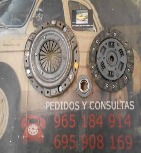 KE62 KIT EMBRAGUE RENAULT 18, 21, 25, TRAFIC DIESEL MEDIDA DISCO 200X21X24,1 REF. VALEO 627405