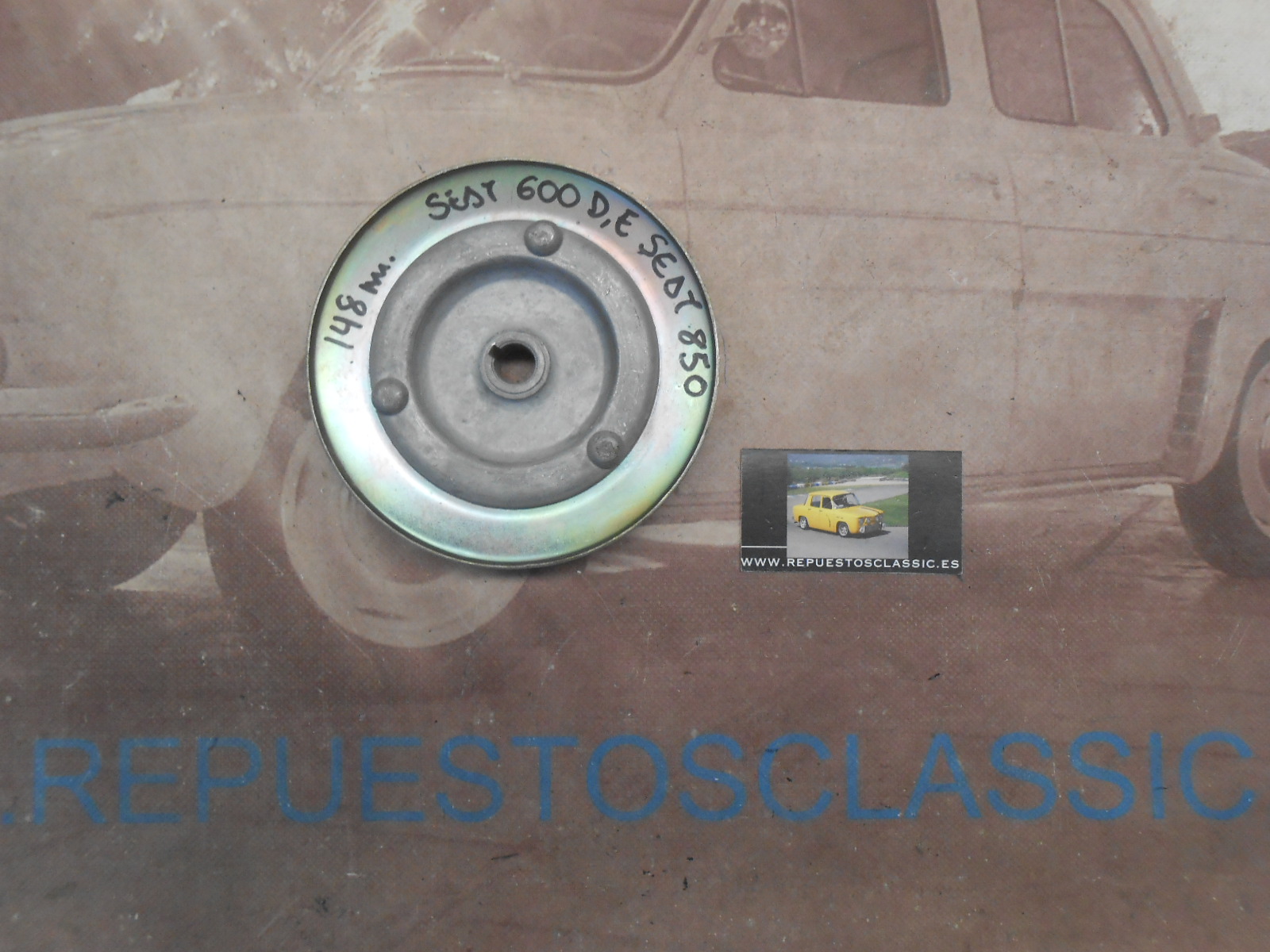 POLE32 POLEA BOMBA DE AGUA SEAT 600 Y 850 (148 MM)