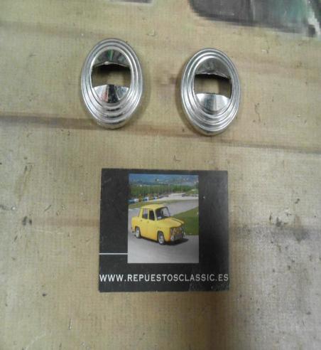 MAN122 JUEGO 2 ROSETONES MANETA APERTURA PUERTA INTERIOR SEAT 600, 127, 850, 124, 1430