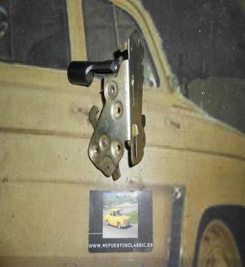 CER09* CERRADURA TRASERA IZQUIERDA RENAULT 5, 7 PULSADOR NEGRO
