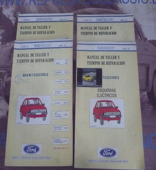 L13 MANUAL ORIGINAL DE TALLER FORD ESCORT (4 TOMOS)