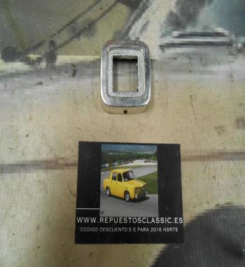 MAN344 ESCUDO MANETA INTERIOR APERTURA PUERTA SEAT 131, 132 PLASTICO CROMO