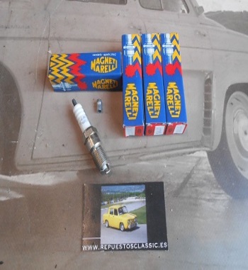 T8LC T22EPU JUEGO 4 BUJÍAS MAGNETI MARELLI RENAULT 5 ALPINE, CITROEN VISA 1.6 GTI, PEUGEOT 205 1.6 GTI
