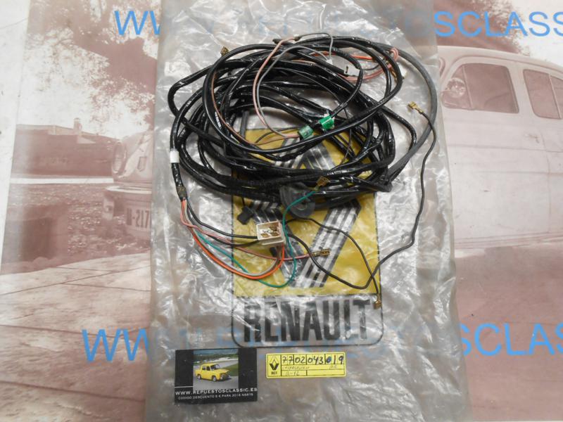 OR56 INSTALACION ELECTRICA TRASERA RENAULT 12 ORIGINAL RENAULT REF. 7702043019