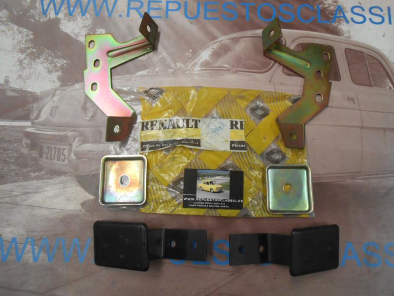 OR129 JUEGO SOPORTES PARAGOLPES DELANTERO RENAULT 5 ORIGINAL RENAULT