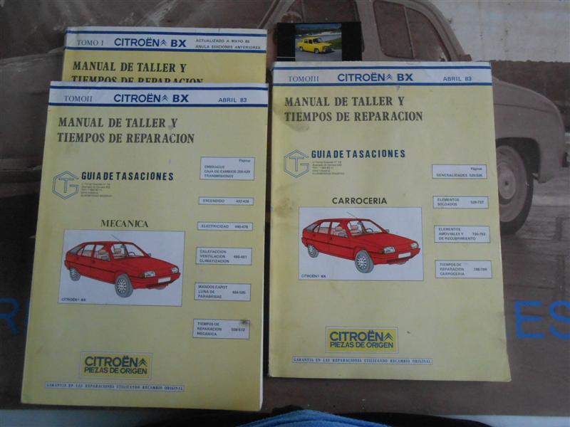 L61 MANUAL ORIGINAL DE TALLER CITROEN BX (3 TOMOS)