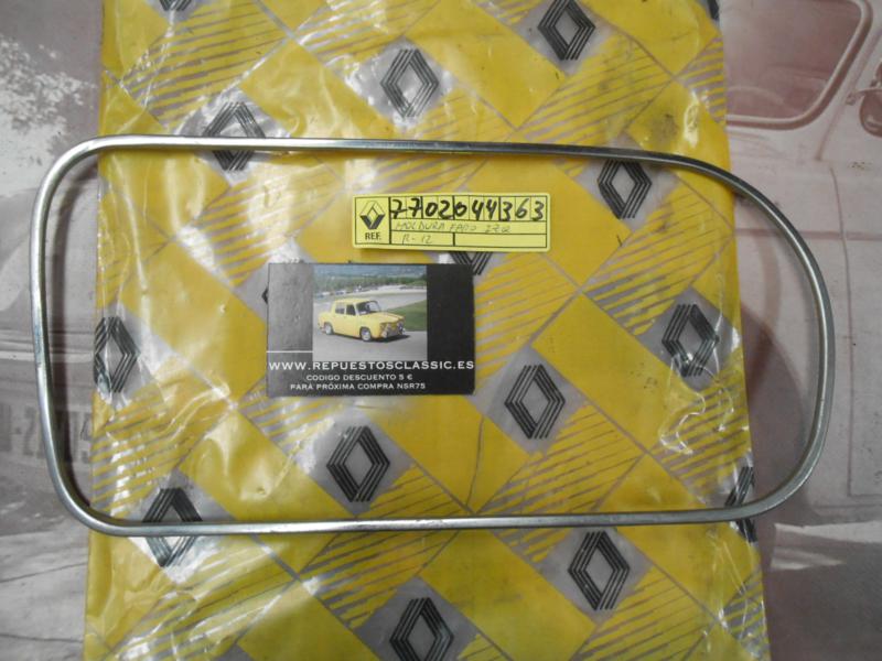 OR205 MOLDURA BISEL FARO IZQUIERDO RENAULT 12 TL ORIGINAL RENAULT REF. 7702044363