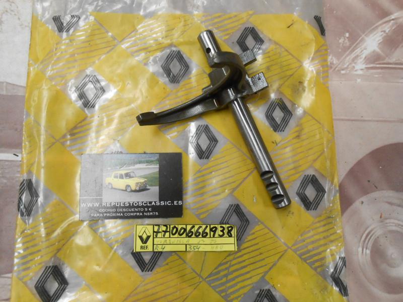 OR218 HORQUILLA 1ª Y 2ª VELOCIDAD RENAULT 4, 5, 6, 7 (CAJA 354) ORIGINAL RENAULT REF. 7700666938