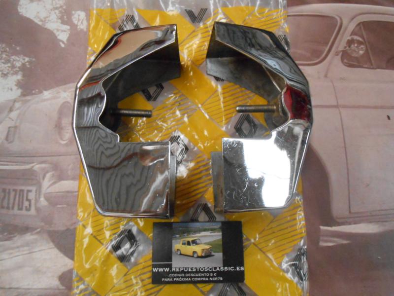 OR233 JUEGO MASCOTAS PARAGOLPES RENAULT 12 2ª SERIE ORIGINAL RENAULT