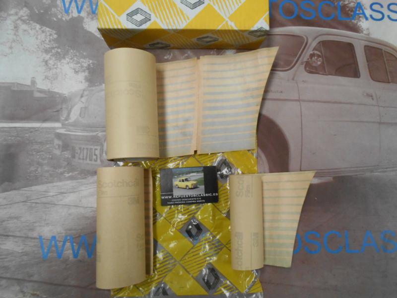 OR244 JUEGO PEGATINAS LATERAL DERECHO RENAULT 18 GTX ORIGINAL RENAULT REF. 7702123329, COLOR GRIS