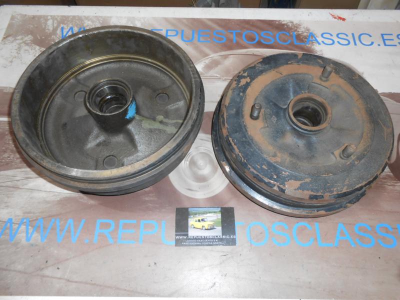 TAM12 PAREJA TAMBORES FRENO TRASERO RENAULT 12 FAMILIAR 229mm