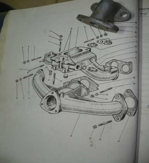 COF03 AB 03212951 TUBO CULATA CON COLECTOR ADMISION SEAT 1400