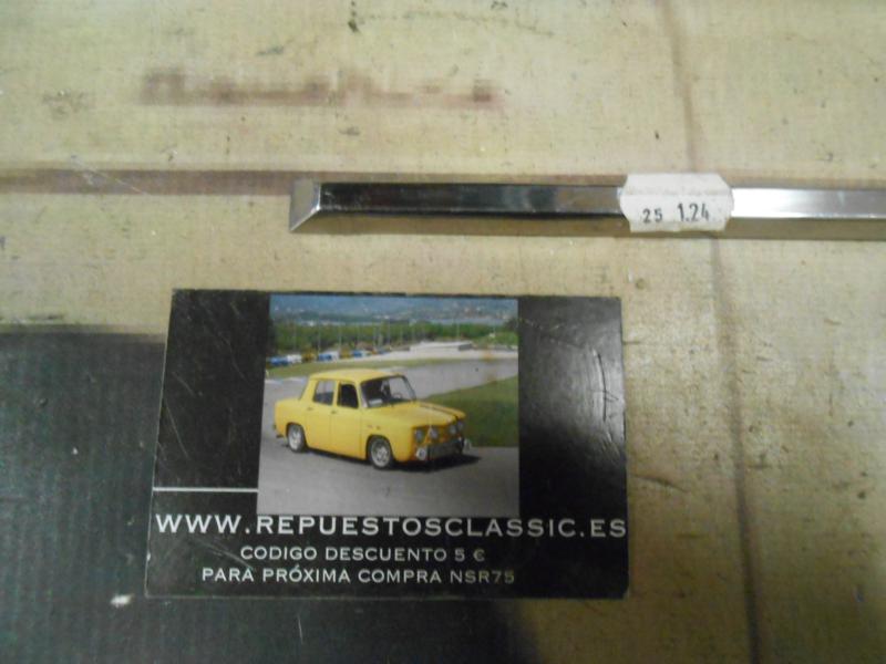 MOL62 JUEGO 3 MOLDURAS ALETA TRASERA DERECHA SEAT 124 METAL MEDIDAS 41 , 36 , 13,5 cm