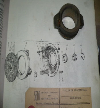 MANGUITO EMPUJADOR EMBRAGUE	SEAT 1400