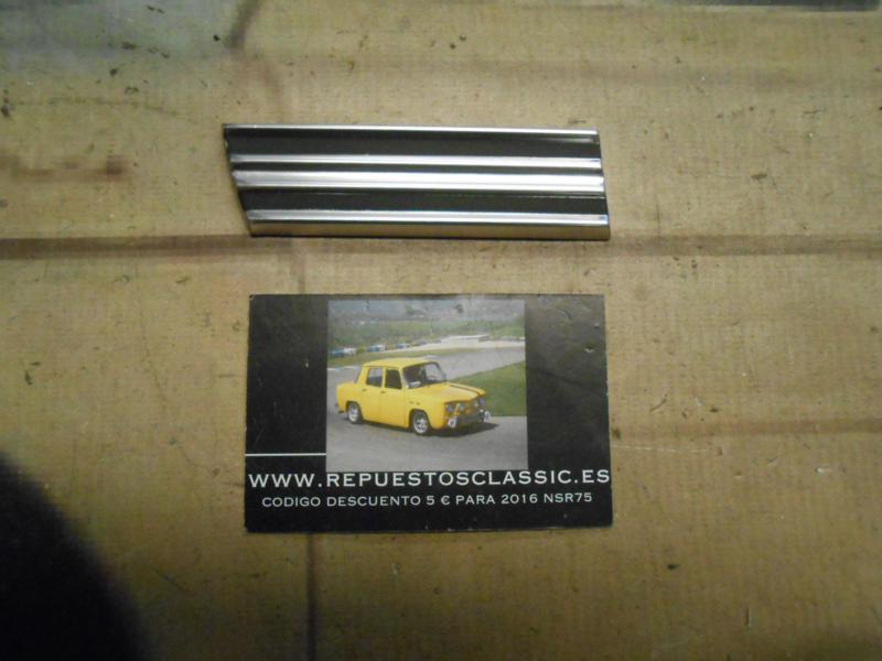 MOL76*1 MOLDURA ALUMINIO TALONERA ALETA DELANTERA IZQUIERDA RENAULT 8 2ª SERIE