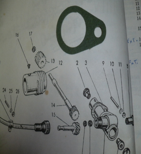 COF08 AB 13002100 JUNTA REDUCTOR CUENTAKILOMETROS SEAT 1400, 1500