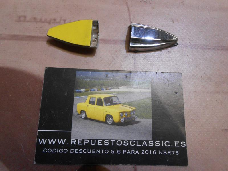 MOL105 JUEGO 2 TERMINACIONES MOLDURA AUTOADHESIVAS TIPO FLECHA CROMO