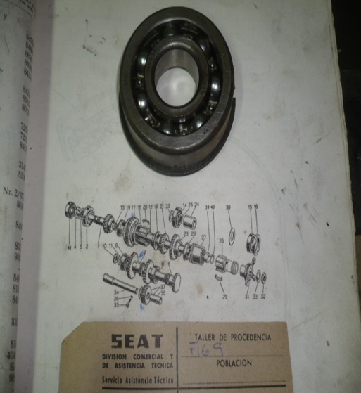 COF06 AB 12813500 RODAMIENTO BOLAS EJE SECUNDARIO SEAT 1400