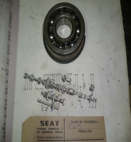 COF06 AB 12813500 RODAMIENTO BOLAS EJE SECUNDARIO SEAT 1400