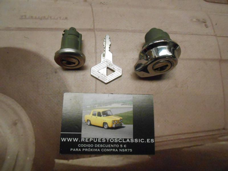CM30 BOMBIN CERRADURA PUERTA Y MALETERO CON 1 LLAVE RENAULT 9 , 18