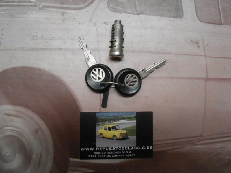 CM54 BOMBIN CERRADURA PUERTA VOLKSWAGEN GOLF , PASSAT , SANTANA , POLO CLASSIC CON LLAVES