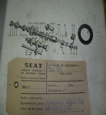 AB 12817300 ARANDELA SEGURIDAD SEAT 1400 (FIG. 33)