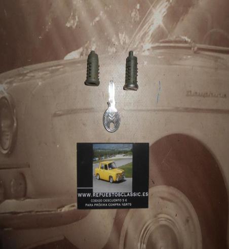 CM64 JUEGO 2 BOMBINES CERRADURAS CITROEN 2CV DYANE AK GS CON 1 LLAVE