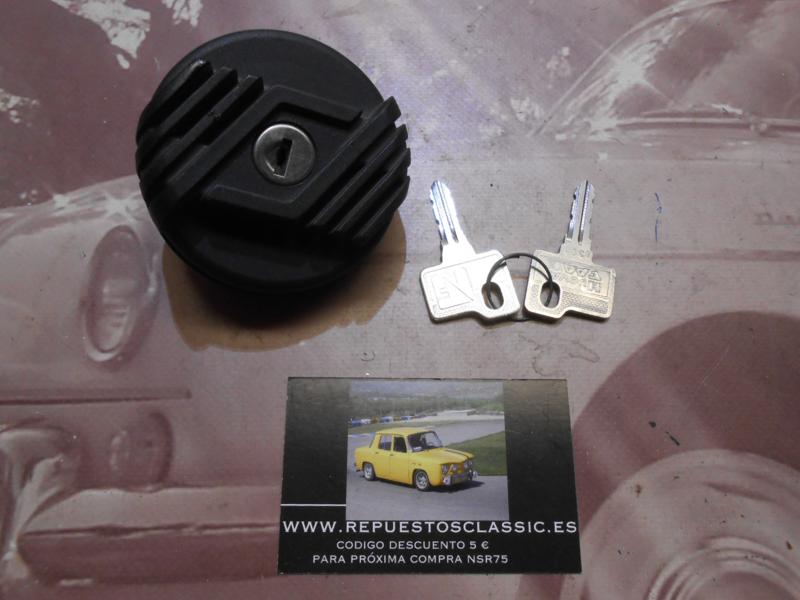 T03 TAPON GASOLINA CON LLAVE FIAT SEAT 124 , 127 , 128 , 850 , 131 , 132 , PANDA , RITMO , REGATA,TEMPRA,TIPO,FIORINO CON ROSCA
