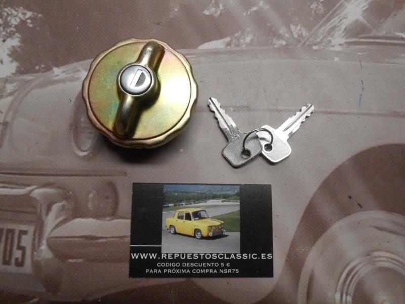 T38 TAPON GASOLINA CON LLAVE AUDI 50 , 80 , 100 , VOLKSWAGEN POLO I, II REF. 867201551