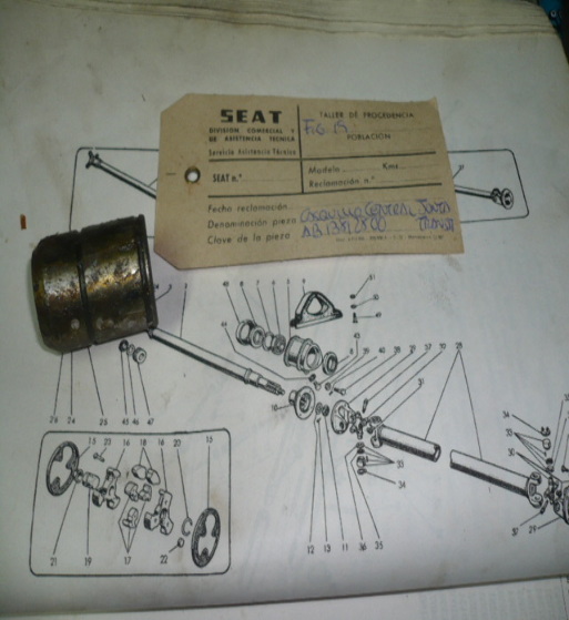 COF07 AB 13812800 CASQUILLO CENTRAL FLECTOR SEAT 1400