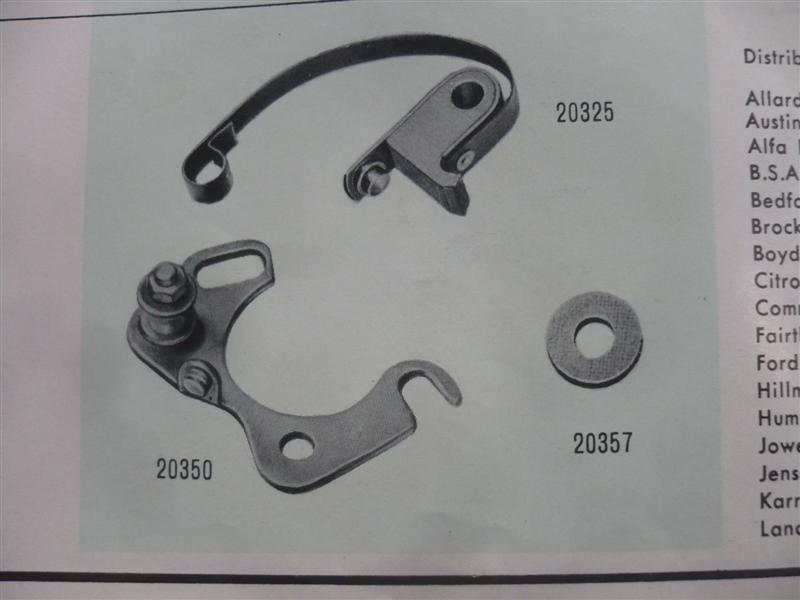 1713 PLATINO LUCAS CITROEN, FORD, HILLMAN, ROLLS ROYCE, MG AÑOS 1948-1960