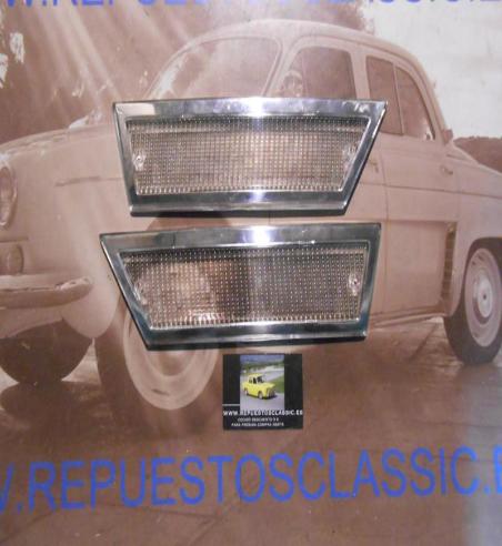 IC103 P1 JUEGO TULIPAS GEMO PILOTOS DELANTEROS CITROEN GS , GSX BLANCAS MARCO METALIZADO