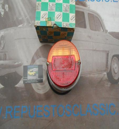 ISI43 PILOTO TRASERO SIMCA 1000 1ª SERIE , REMOLQUE , TRACTOR , CARAVANA BASE PORTALAMPARAS COLOR GRIS
