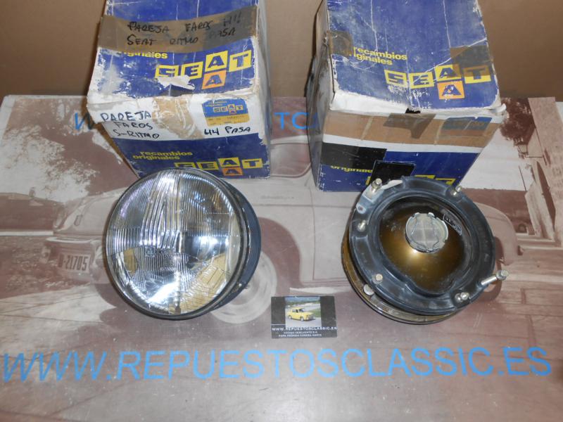 ISE36 JUEGO FAROS CON SOPORTES PASA CIBIE H4 SEAT RITMO