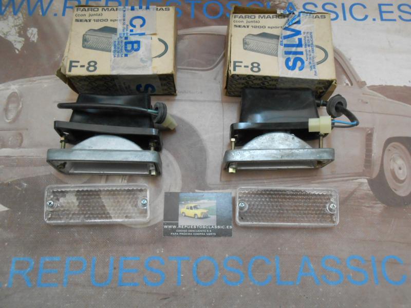 ISE137 JUEGO PILOTOS LUZ MARCHA ATRAS SEAT 1200 SPORT BOCANEGRA MARCA GEMO