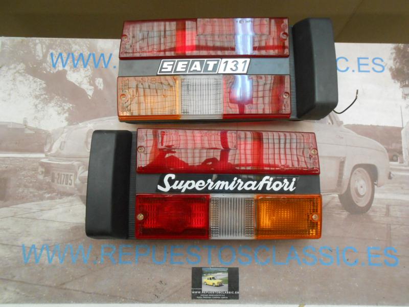 ISE219 JUEGO PILOTOS TRASEROS COMPLETOS SEAT 131 2ª SERIE SUPERMIRAFIORI