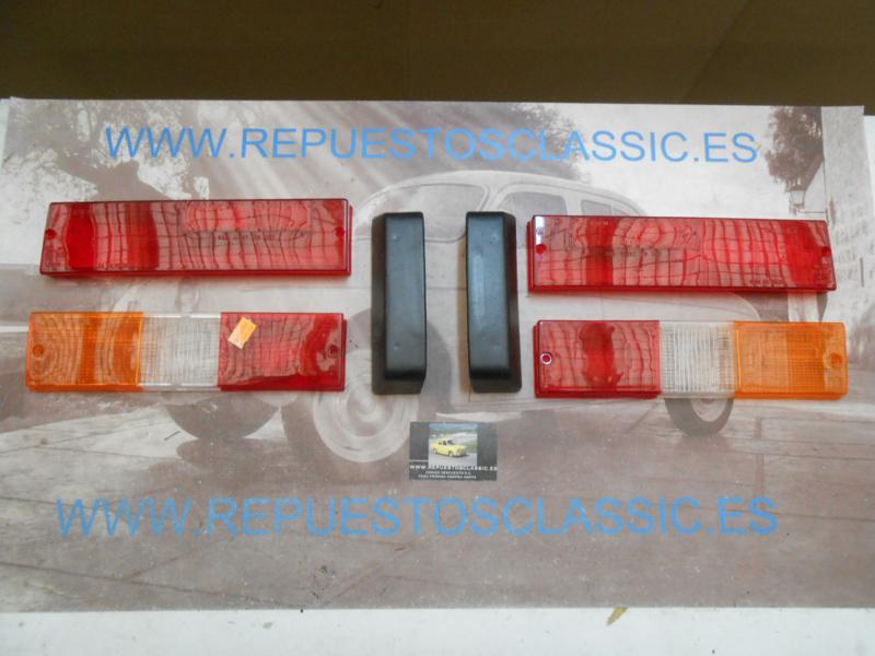 ISE223 JUEGO 4 TULIPAS PILOTOS TRASEROS SEAT 131 2ª SERIE SUPERMIRAFIORI CON TULIPAS LUZ MATRICULA
