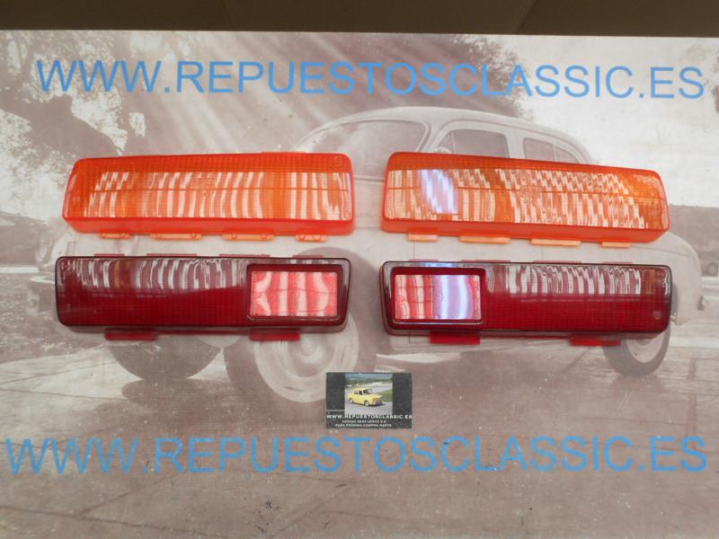 ISE410 JUEGO 4 TULIPAS PILOTOS TRASEROS SEAT 124 SPORT COUPE 1600