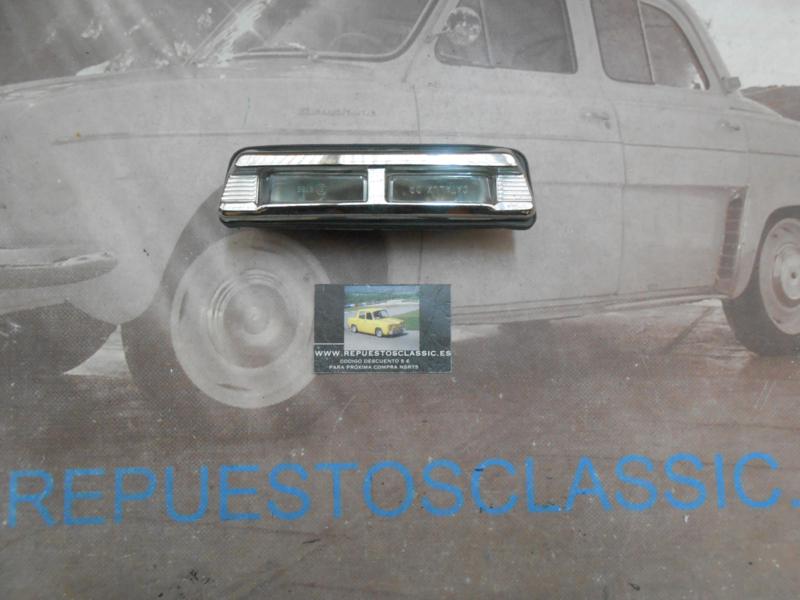 ISE425 PILOTO LUZ MATRICULA METALIZADO SEAT 124 SPORT COUPE 1800 , AUTOBIANCHI A111 , A112