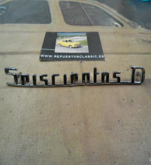 ANA275* ANAGRAMA SALPICADERO SEAT SEISCIENTOS D ALUMINIO