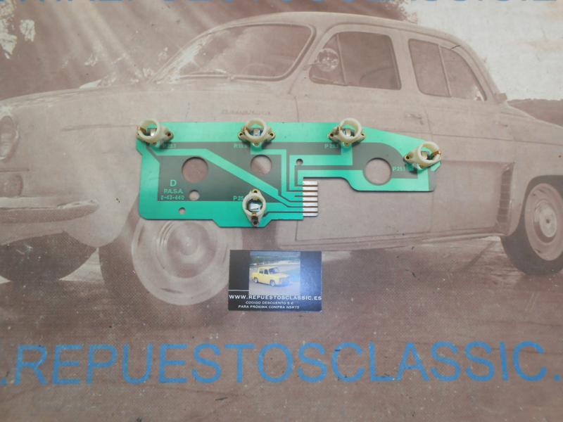 IP64 P2 PORTALAMPARAS PILOTO TRASERO DERECHO PEUGEOT 505 1ª SERIE
