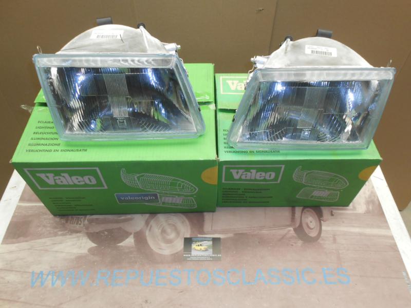 IP74P3 JUEGO FAROS VALEO MARCHAL H4 PEUGEOT 309 85->94 REF. VALEO 082608 / 082609