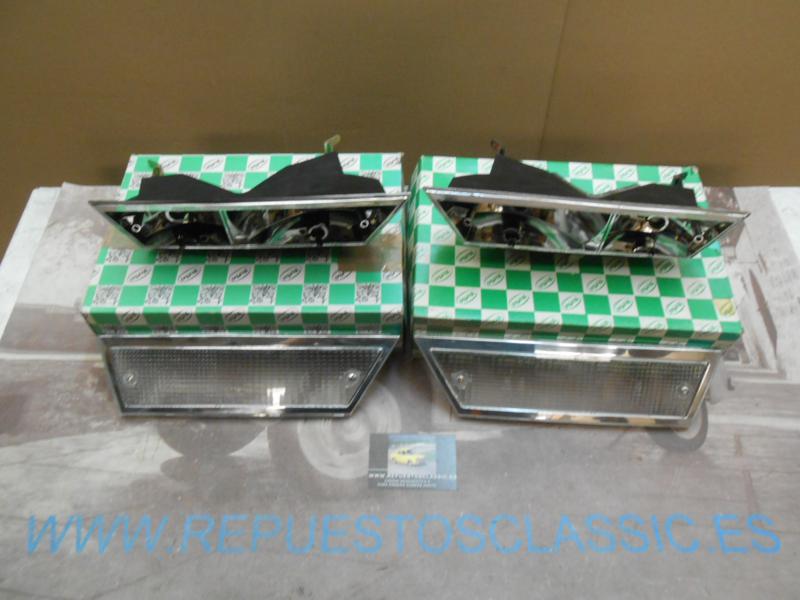 IC148 P1 JUEGO PILOTOS DELANTEROS YORKA CITROEN GS TULIPA BLANCA MARCO METALIZADO