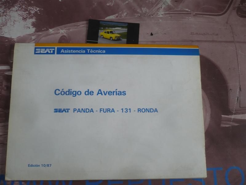 L85 CUADERNO ORIGINAL DE AVERIAS SEAT PANDA, FURA, 131, RONDA